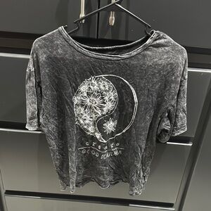 Caution To The Wind Charcoal Graphic Tee